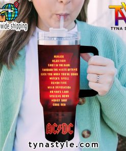 ACDC Premium Custom 40 OZ Stanley Tumbler