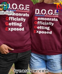 D O G E Premium Maroon Sweatshirt