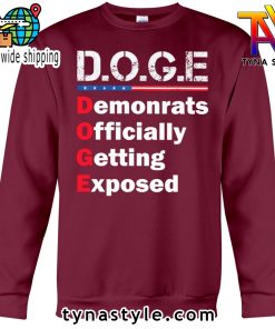 D O G E Premium Maroon Sweatshirt