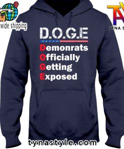 D O G E Premium Navy Hoodie