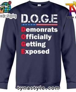 D O G E Premium Navy Sweatshirt