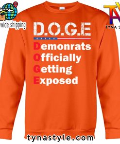 D O G E Premium Orange Sweatshirt