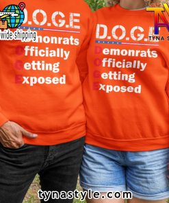 D O G E Premium Orange Sweatshirt