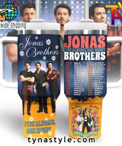 Jonas Brother 5 Albums 1 Night 40 OZ Stanley Tumbler