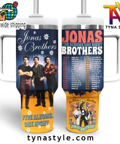 Jonas Brother 5 Albums 1 Night 40 OZ Stanley Tumbler