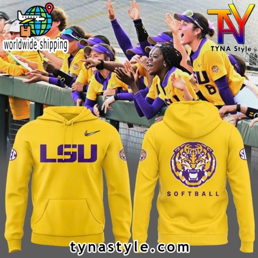 LSU Tigers Softball Special New Yellow Hoodie