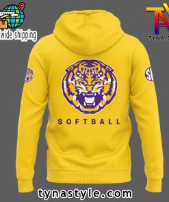 LSU Tigers Softball 2025 Special New Yellow Hoodie