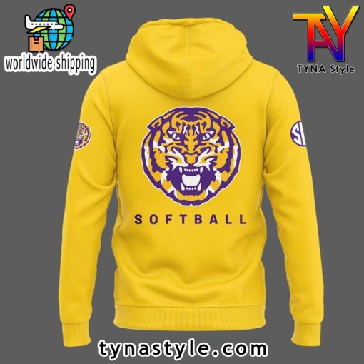 LSU Tigers Softball Special New Yellow Hoodie