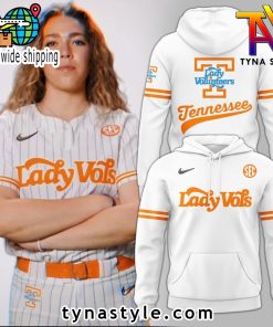 Lady Volunteers Special New Uniform Softball White Hoodie