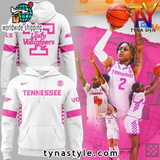 Lady Volunteers Tennessee Special New Pink Uniform Hoodie