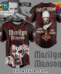 Marilyn Manson Sweet Dream Custom Name Baseball Jersey