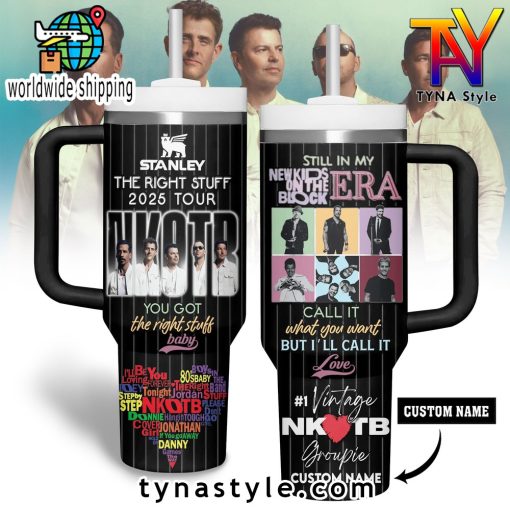 NKOTB The Right Stuff 2025 Tour 40 OZ Stanley Tumbler