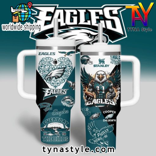 Philadelphia Eagles Everyday Is For The Birds 40 OZ Stanley Tumbler