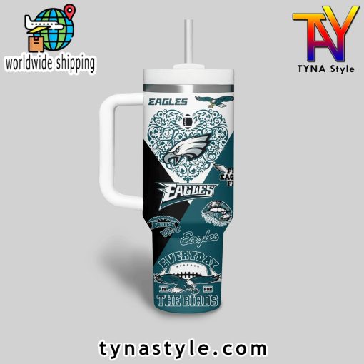 Philadelphia Eagles Everyday Is For The Birds 40 OZ Stanley Tumbler