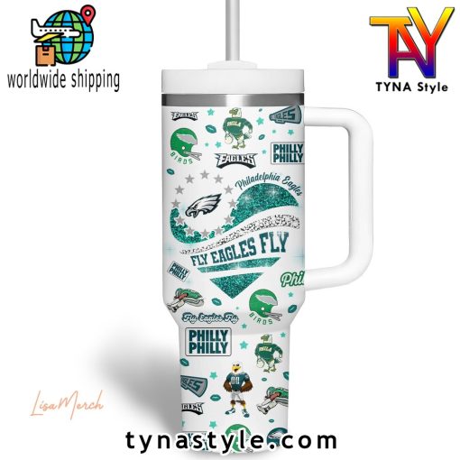 Philadelphia Eagles Fly Eagles Fly 40 OZ Stanley Tumbler