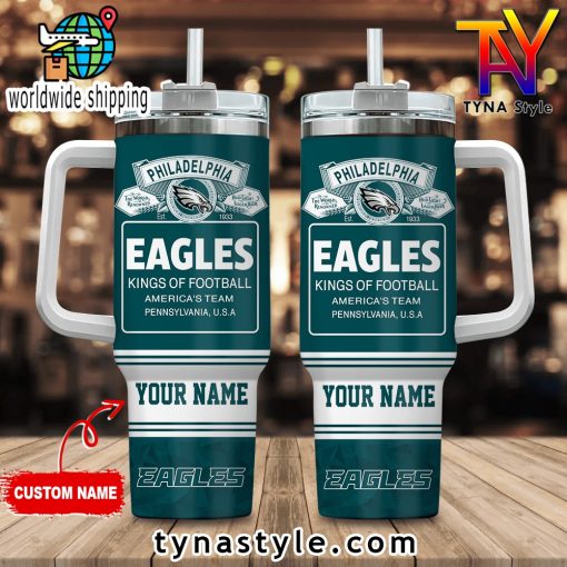 Philadelphia Eagles King Of Football America’s Team 40 OZ Stanley Tumbler