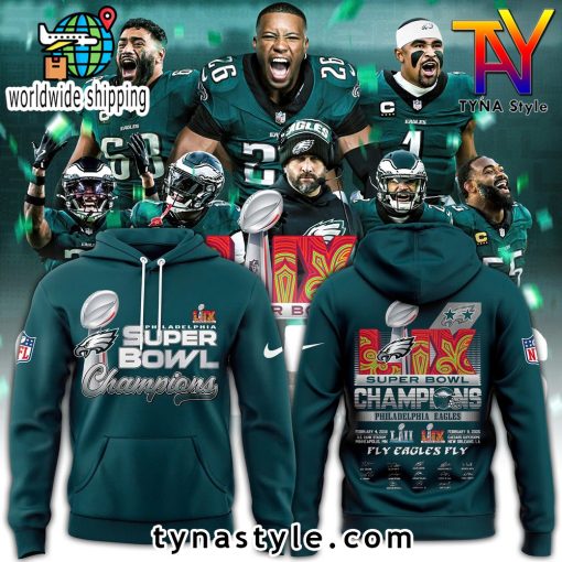 Philadelphia Eagles Super Bowl LIX Champions New Hoodie