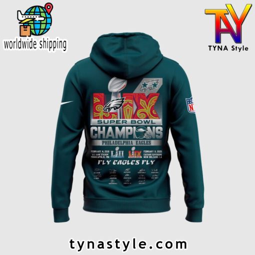 Philadelphia Eagles Super Bowl LIX Champions New Hoodie