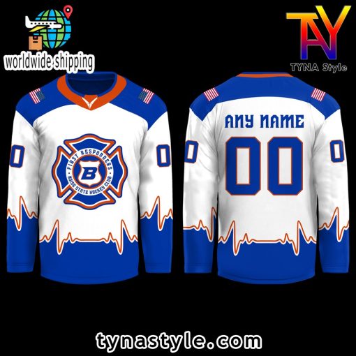 Salute to First Responders Limited Edition Custom Name And Number Hockey Jersey