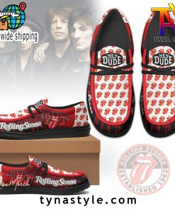 The Rolling Stones Premium Black Loafer Shoes