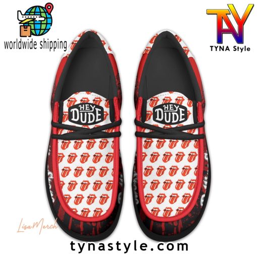 The Rolling Stones Premium Black Loafer Shoes