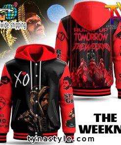 The Weeknd Hooded Baseball Jacket For Fan