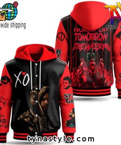 The Weeknd Hooded Baseball Jacket For Fan