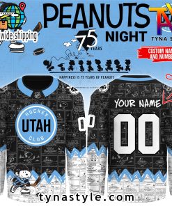 Utah Hockey Club Peanuts 75 Years Night Hockey Jersey