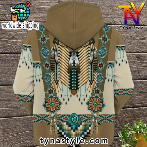 Vintage Ethnic Pattern Print Hoodie Limited Edition