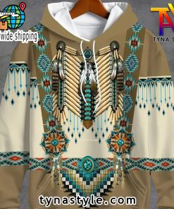 Vintage Ethnic Pattern Print Hoodie Litmited Edition