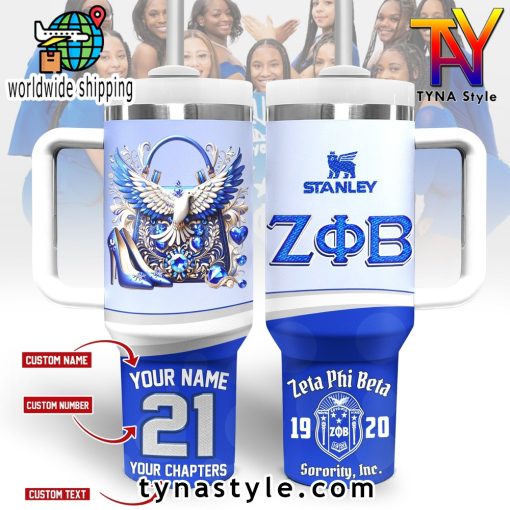 Zeta Phi Beta Custom 40 OZ Stanley Tumbler