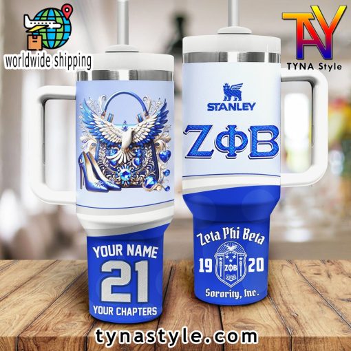 Zeta Phi Beta Custom 40 OZ Stanley Tumbler