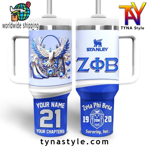 Zeta Phi Beta Custom 40 OZ Stanley Tumbler