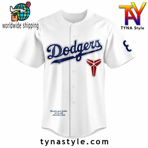 A Kobe Bryant × Nike Mamba x Dodgers Baseball Jersey