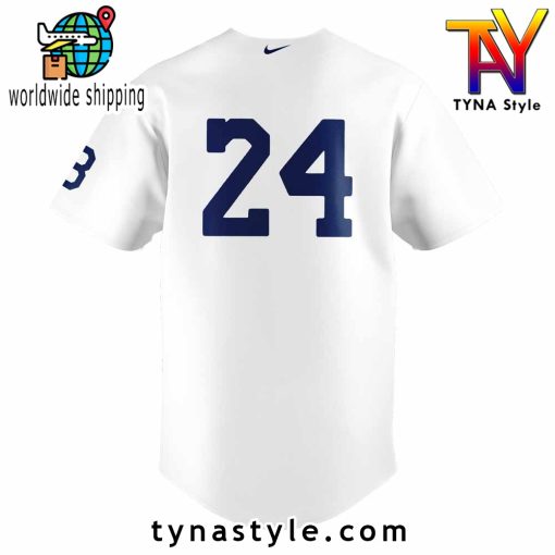 A Kobe Bryant × Nike Mamba x Dodgers Baseball Jersey