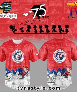 Aguilas de Mexicali 75th Anniversary of Peanuts Baseball Jersey