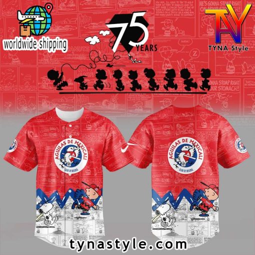 Águilas de Mexicali 75th Anniversary of Peanuts Baseball Jersey