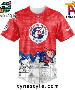 Águilas de Mexicali 75th Anniversary of Peanuts Baseball Jersey