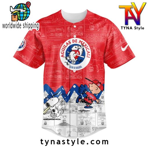 Águilas de Mexicali 75th Anniversary of Peanuts Baseball Jersey