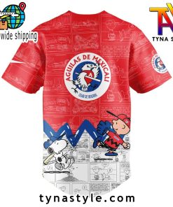 Aguilas de Mexicali 75th Anniversary of Peanuts Baseball Jersey