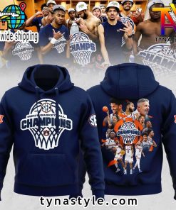 Auburn Tigers 2025 SEC Men’s Basketball Regular Season Champions Hoodie