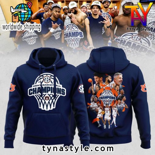 Auburn Tigers 2025 SEC Men’s Basketball Regular Season Champions Hoodie