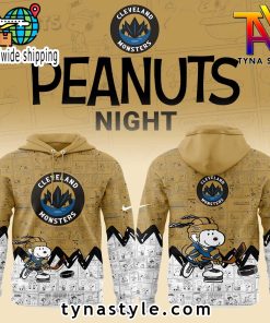 Cleveland Monsters 75th Anniversary of Peanuts Night Hoodie