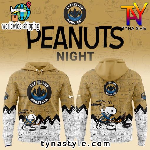 Cleveland Monsters 75th Anniversary of Peanuts Night Hoodie