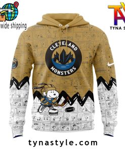 Cleveland Monsters 75th Anniversary of Peanuts Night Hoodie