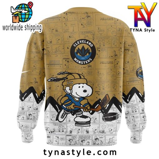 Cleveland Monsters 75th Anniversary of Peanuts Night Sweatshirt