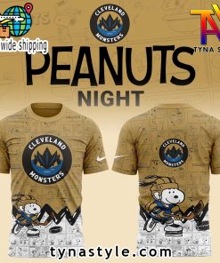 Cleveland Monsters 75th Anniversary of Peanuts Night T-Shirt