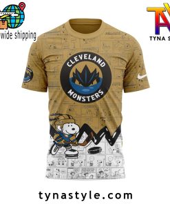 Cleveland Monsters 75th Anniversary of Peanuts Night TShirt