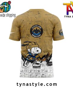 Cleveland Monsters 75th Anniversary of Peanuts Night TShirt