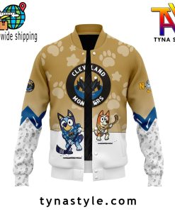 Cleveland Monsters x Bluey and Bingo Baseball Jacket